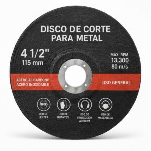Disco de corte para metal 4 1/2 pulgadas